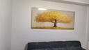 森苑（FORESTYUAN）客厅装饰画沙发背景墙挂画2026年新款高级感山水画墙壁墙面壁画 发财树 150*60CM【建议1.8-2米沙发】 【轻奢金色】高端铝合金框 高档水晶晶瓷画(晶莹透亮)强烈推 实拍图