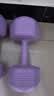 朗威哑铃女健身小哑铃女士小学生家用青少年练亚玲健身器材瑜伽锻炼 香芋紫 5kg*2 实拍图