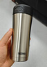 膳魔师（THERMOS）保冷保温杯400ML高真空不锈钢商务办公保温杯JCG-400C SBK 实拍图