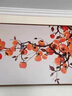禾画新中式餐厅装饰画柿柿如意壁画客厅沙发背景挂画饭厅装饰画客厅画 柿柿如意-C款（特价） 140*70【晶瓷画+铝合金框】 实拍图