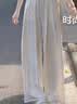 浪莎奶芙山本裤女夏季新款高腰垂感显瘦休闲裤宽松慵懒肌理感阔腿裤子 实拍图