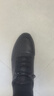 老人头（LAORENTOU）男鞋头层牛皮男单鞋防滑运动鞋男士休闲皮鞋 A90147 黑镂空 42  实拍图