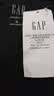 盖璞男女装春季款纯棉字母印花logo短袖T恤上衣美版797924 黑色 M 美码 L亚洲码180/96A 实拍图