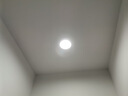 雷士（NVC）LED筒灯家用客厅卧室吊顶过道免开孔明装天花灯PC白色15瓦暖白光 实拍图