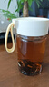 富光清然玻璃杯 高硼硅玻璃水杯子 女生便携牛奶咖啡刻度茶杯330ml 实拍图