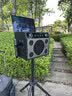 不见不散流浪者X8音响移动KTV一体机4k带显示屏智能AI语音无线蓝牙家庭K歌点歌乐器演奏调音户外大功率音箱 【X8黑色】 【官方标配双麦+支架+原装拉杆包】 实拍图