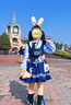 心楠2026连衣裙朱迪兔子警官儿童衣服女孩服装洛丽塔公主裙子cosplay 长袖兔子警官【尾巴+腰带+腰包+领带+腰部兔子】 130 cm（适合身高120-125CM） 实拍图