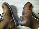 马登头层8111工装靴男鞋真皮美式复古户外伞兵靴vintage机车靴马丁靴 蜜蜡色   44 实拍图