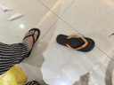 hippobloo河马泰国进口乳胶人字拖男女舒适防滑橡胶凉拖鞋海边沙滩ins潮拖 橙棕橙 40-41 (泰10.5)【正码正拍】 实拍图
