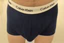 Calvin Klein内衣【吴晗同款】男士三条装ck低腰棉质透气防夹臀四角平角内裤男 U2664I03-海军蓝/枫叶红/月光白 3条 M 实拍图