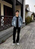 举风怪兽实验室柳叶弯刀牛仔裤男款胖子大码腿粗屁股大直筒微喇叭裤子 黑色 【高品质】 4XL 建议180-200斤收藏加购优先 实拍图