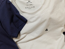 杰克·琼斯（JACK&JONES）26年男装四季打底T恤男士凉感透气多色情侣款短袖t恤水洗不易走形 白色A06 XS 165 实拍图