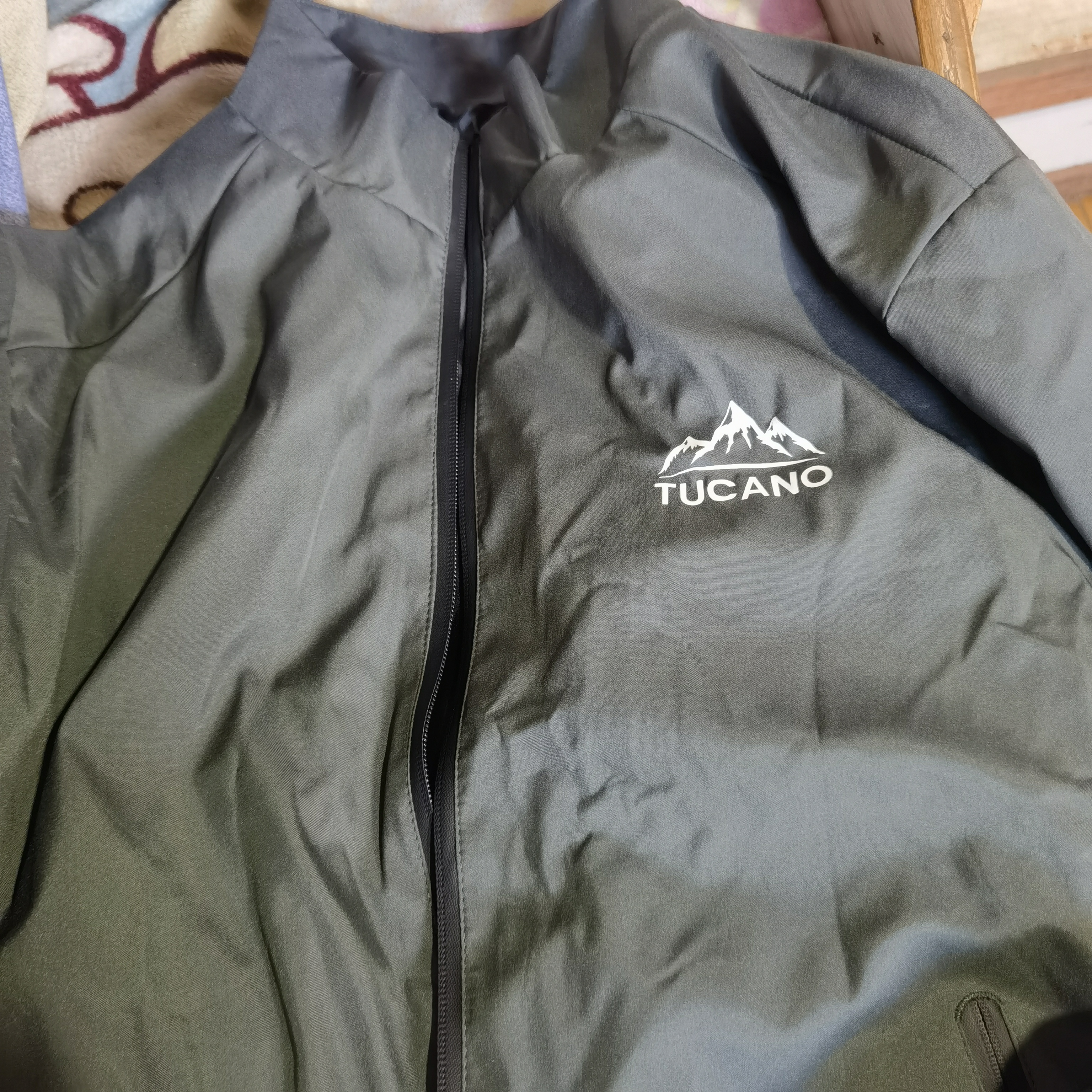啄木鸟（TUCANO）外套男春秋季商务休闲夹克男士冲锋宽松潮立领衣服男装 豆灰 XL 实拍图