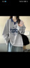 真维斯（Jeanswest）卫衣女春新款2026Polo领学院风印花宽松外套小个子薄款上衣服潮流 实拍图