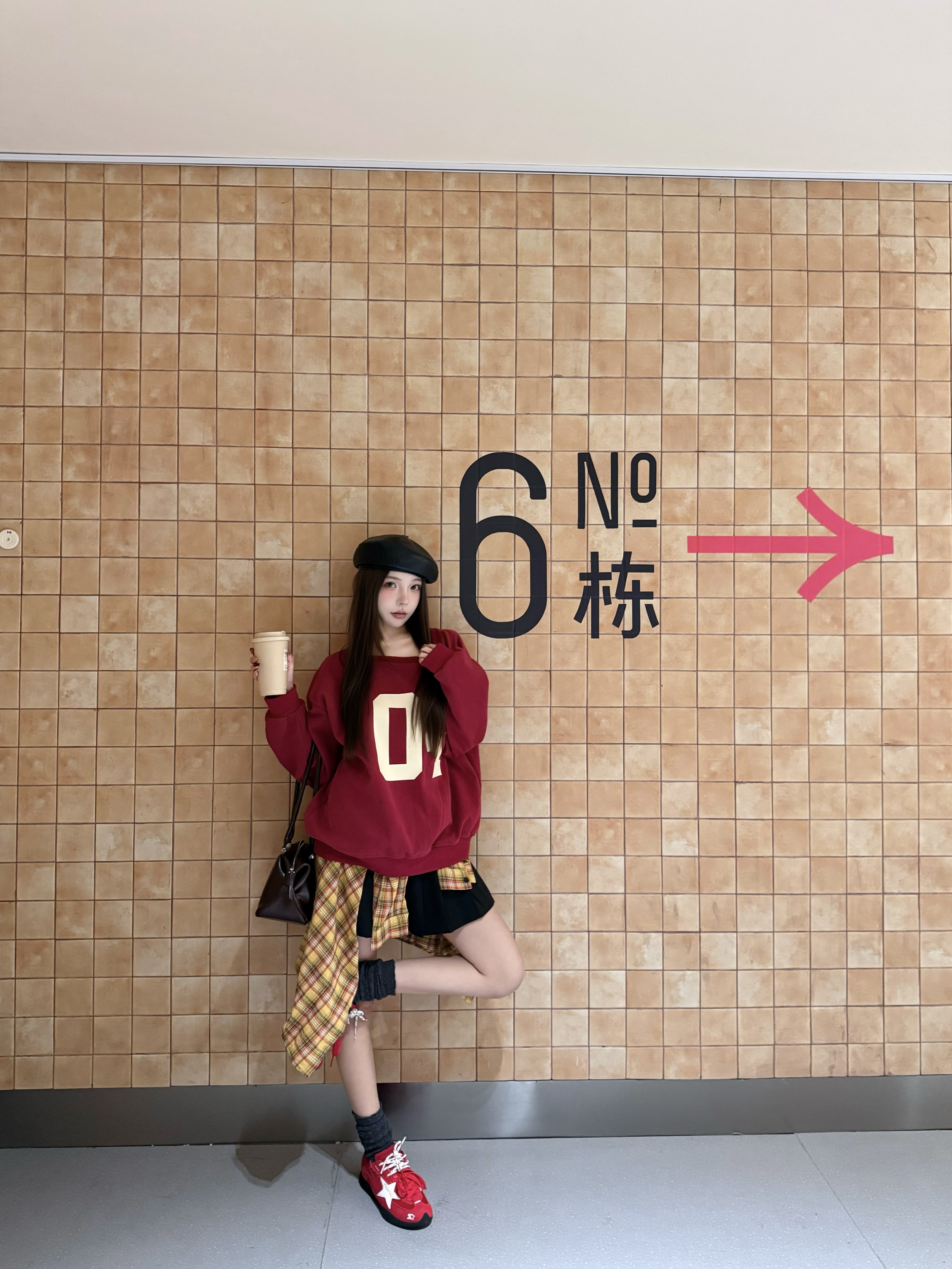 NEELEY原创设计保龄球女士包2026新款高级感真皮单肩腋下法棍包生日礼物 实拍图