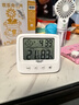 德力西电气（DELIXI ELECTRIC）家用室内温度计带笑脸婴儿房闹钟计时电子数显温湿度计温度表 实拍图