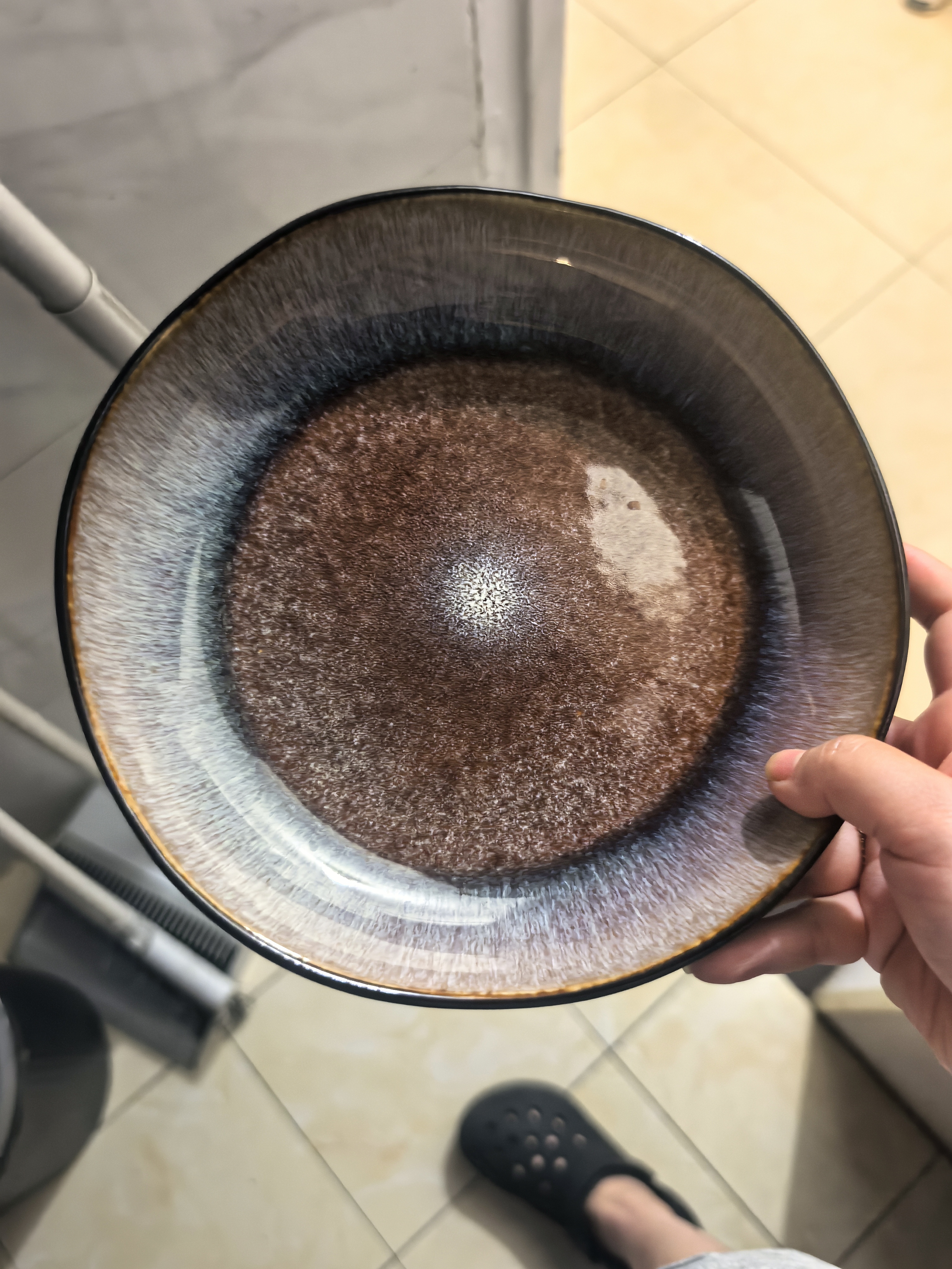 悠瓷（youcci）高级感窑变釉蓝色餐具陶瓷面碗饭碗汤碗成套欧式家用复古不规则碗 云梦-9英寸不规则深盘-碧蓝 实拍图