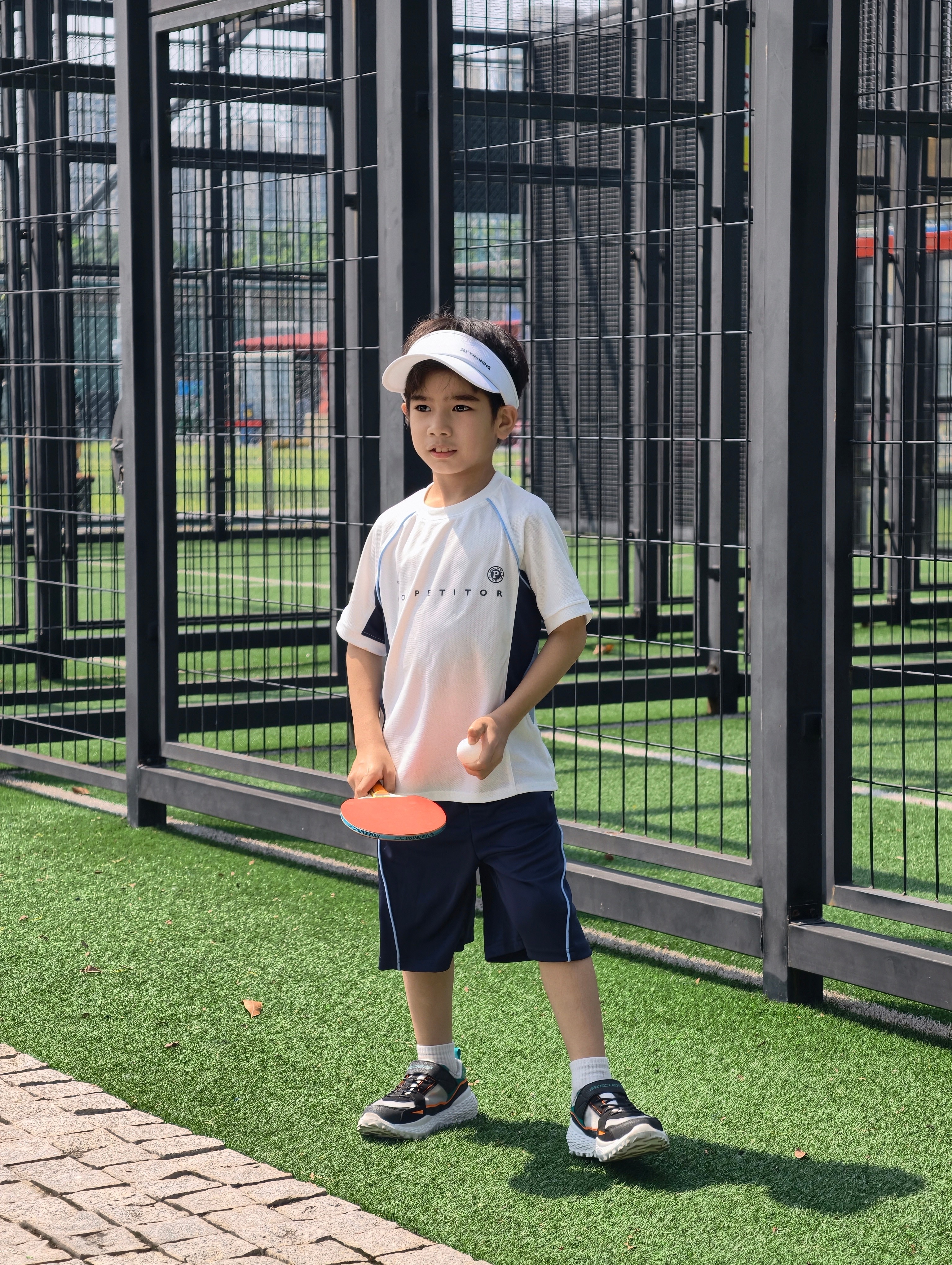 左西童装男童夏套装2026新款夏季儿童速干运动服A类短袖T恤两件套 白色 【A类面料 婴儿般呵护】 130 cm 实拍图