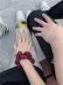 AIF木与枝情侣戒指女纯银999情侣对戒男钟久久情人节生日礼物送女友 【木与枝】999足银情侣对戒【定制刻字】 实拍图