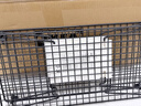 宜家（IKEA）GREJIG格雷伊格门厅收纳鞋架壁挂储物袋墙面网格挂杆玄关置物架 黑色鞋架58x27x17cm 实拍图