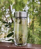 希诺玻璃杯单层加厚大容量家用办公泡茶杯子男车载水杯XN-6016L 400mL 实拍图