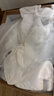 百思图猪皮鞋垫运动休闲厚底增高小白鞋圆头女休闲鞋 白色/黑色 38 实拍图