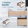 DTC东泰抽屉轨道滑轨三节全拉出轨道阻尼缓冲走珠导轨45mm 三节阻尼缓冲静音轨道-电泳黑钢 12寸300mm（一副2条装） 实拍图