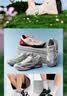 FILA【韩素希同款】跳跳鞋2丨斐乐薄底鞋26夏季新款女鞋芭蕾鞋 烟雨灰/羊皮纸粉-DP 36.5 实拍图