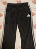 阿迪达斯（adidas）长裤男女春季宽松透气直筒裤跑步运动防风休闲裤  黑白 2XL 实拍图