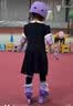 乐秀轮滑鞋儿童可调节全闪光溜冰鞋滑冰鞋男女童6-12岁旱冰鞋 X3Z 紫S 实拍图