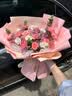 馨仪鲜花速递玫瑰向日葵康乃馨花束生日礼物全国同城配送 康乃馨玫瑰混搭花束 实拍图