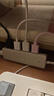 绿联USB3.0扩展器 扩展坞高速4口分线器 拓展电脑多接口HUB集线器 转换转接头延长线 0.15米 奶茶色 实拍图