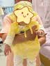 迪士尼（Disney）婴儿衣服夏季薄款包屁衣3个月6女宝宝连体衣纯棉夏装公主哈衣裙子 黄色含帽  73cm 建议13-16斤左右) 实拍图