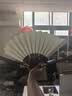 荣宝斋 扇子空白折扇十寸 浮雕扇骨 洒金半生熟宣夏季中国古风书法题字绘画扇面diy折叠 浮雕画折扇 实拍图