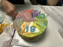 美肤语糖果色渐变电话线发圈发绳薄荷椰椰4根 扎头发头绳无痕皮筋MF8283 实拍图