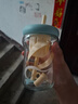 高颜值玻璃花茶杯颜值带吸管玻璃杯茶杯水杯咖啡杯 蓝色 500ml 实拍图