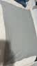 洁丽雅（Grace）100%A类全棉磨毛枕套7A抗菌面料枕头套 陌星雅灰一对装 48*74cm 实拍图