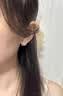 伊灿S925银针猫眼石镶钻耳钉女精致高级耳环无洞耳夹2025新款绝美耳饰 S925银针猫眼石镶钻耳钉女 实拍图