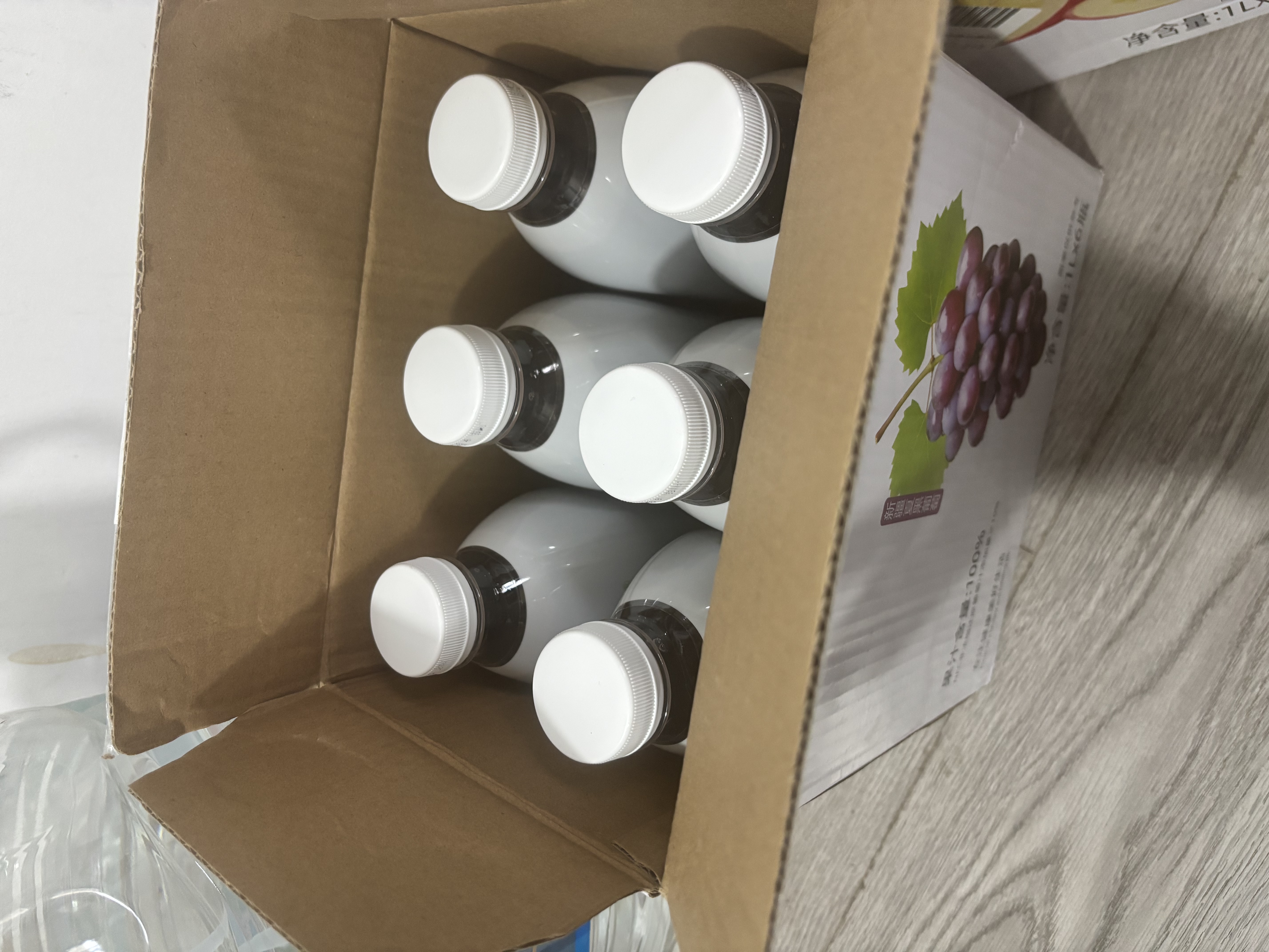 尖派100%葡萄汁1L*6瓶复合果汁添加NFC葡萄汁大瓶聚会高端饮料 实拍图
