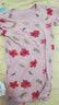 九能女童睡裙纯棉睡衣 夏季薄款母女儿童睡短袖宝宝家居裙（单件） 睡裙-爱心猫 130 (建议110-120cm) 实拍图