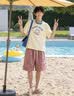 刺绣短裤男士夏季宽松运动休闲裤子潮牌外穿大裤衩美式沙滩五分裤 【重磅高质量清仓】格DK006粉色 2XL 建议体重140-155斤可穿 实拍图