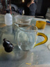 高茗日式公道杯玻璃茶具分茶器带茶漏一体泡茶杯高端公杯茶海茶漏套装 金色把公杯+茶漏400ml 实拍图