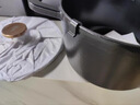 菲仕乐食光铸铁珐琅锅微压锅汤锅煮锅双耳煲汤锅20厘米铸铁锅-黑金 实拍图