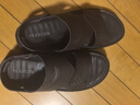 意尔康凉鞋男【送爸爸】真皮软底透气户外休闲沙滩鞋男士凉鞋 棕色44 实拍图