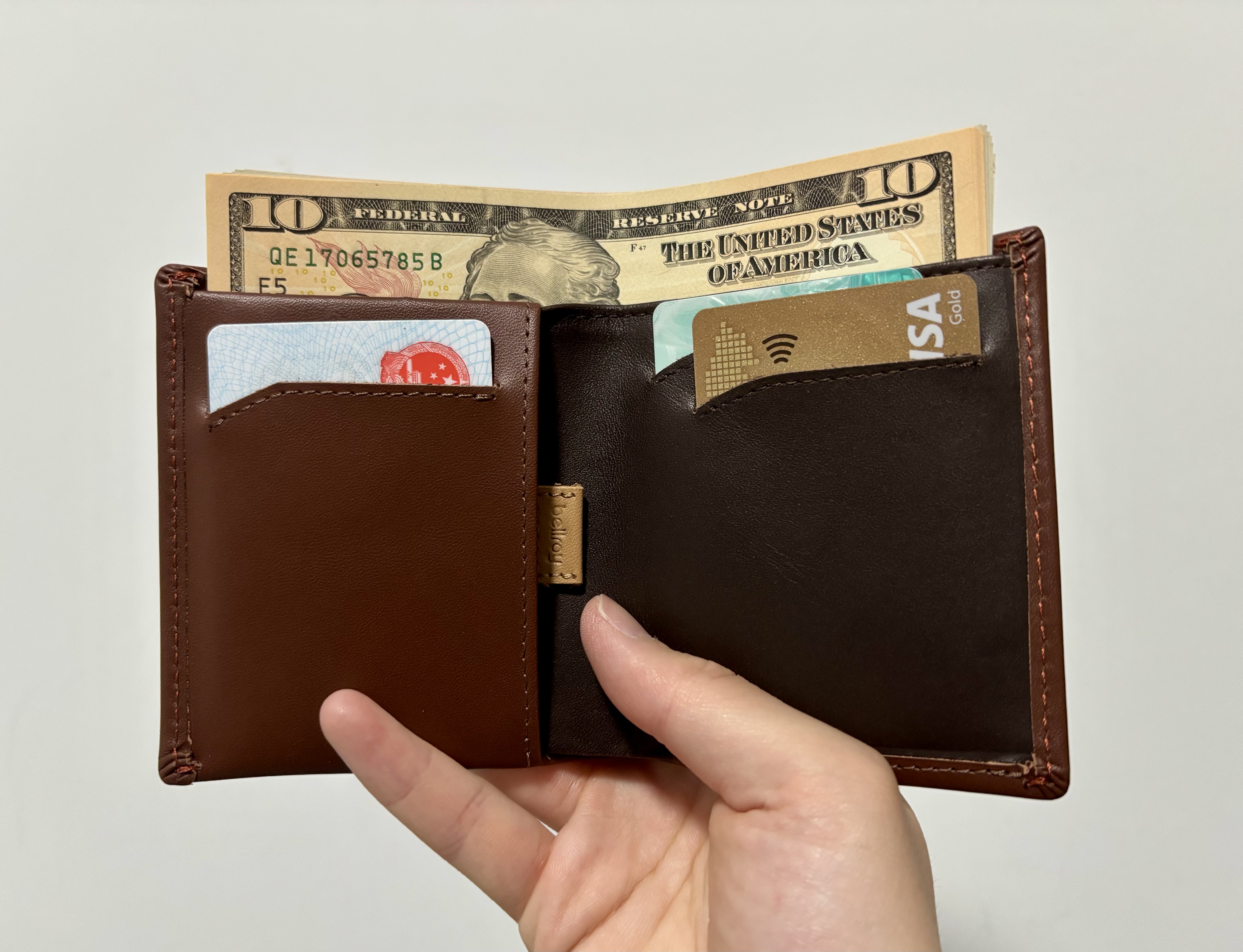 Bellroy 七夕 澳洲 Note Sleeve 旅行轻便短夹RFID防盗刷钱包卡包 可可棕 实拍图