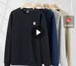 361°卫衣男装春夏季长袖运动服休闲跑步圆领宽松上衣服652334801D-6 实拍图