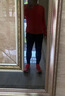 飞比特【棉感长袖2.0】男士秋冬透气跑步运动上衣速干打底衫 熔岩橙 L 实拍图