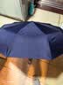 天堂伞 全自动雨伞三折 10骨加固一键开收易甩干简约晴雨伞 藏青 实拍图
