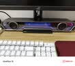 漫步者花再Halo PixelBar深渊字幕歌词音响电脑桌面游戏音箱 蓝牙长条有线音箱RGB灯效 破界黑 实拍图