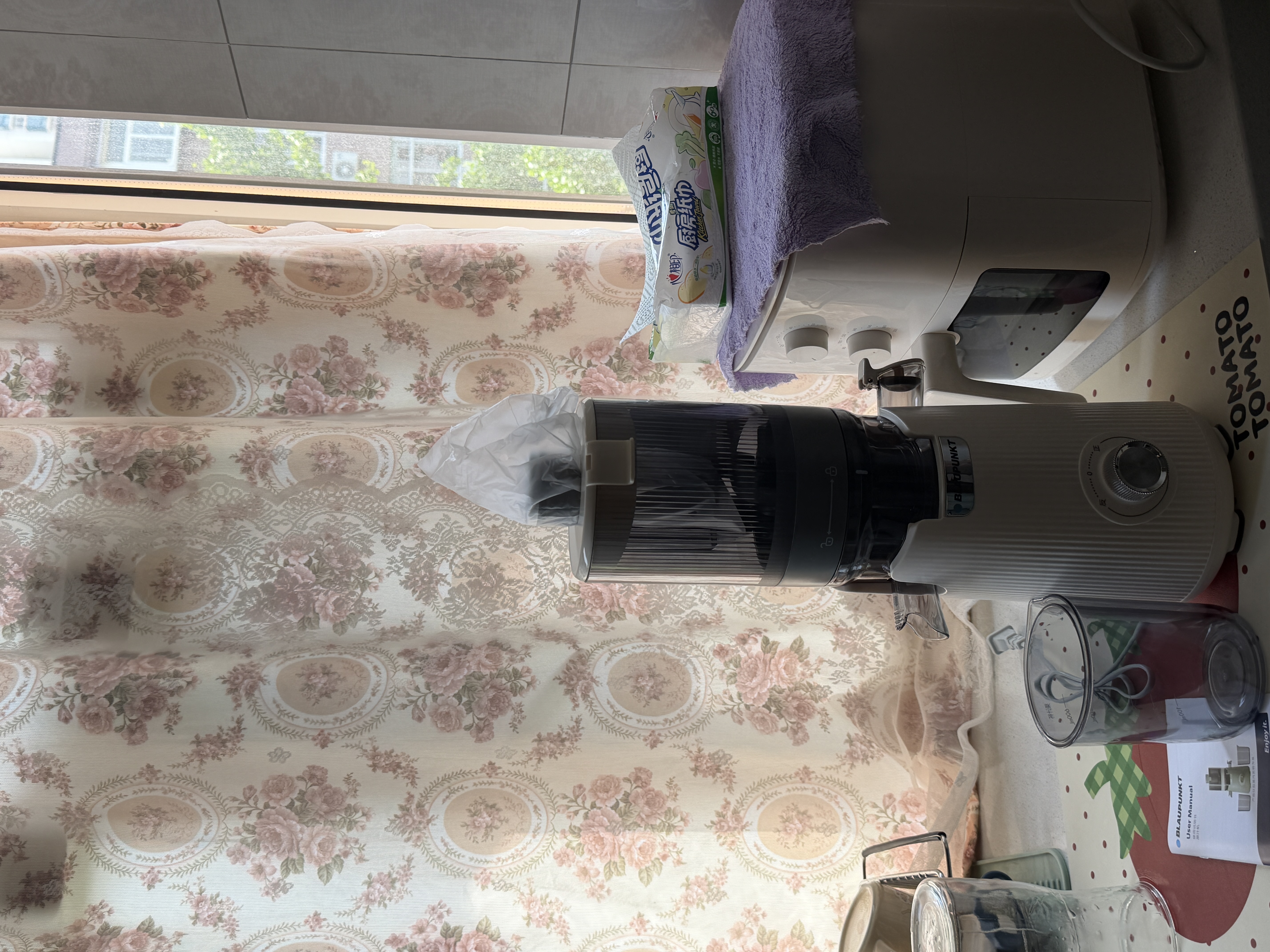 蓝宝（BLAUPUNKT）德国蓝宝榨汁机渣汁分离原汁机全自动果汁机大口径好清洗家用鲜榨果汁机小型 YJ03D 26年升级丨YJ03D白色 三段榨+全新结构更好清洗 实拍图